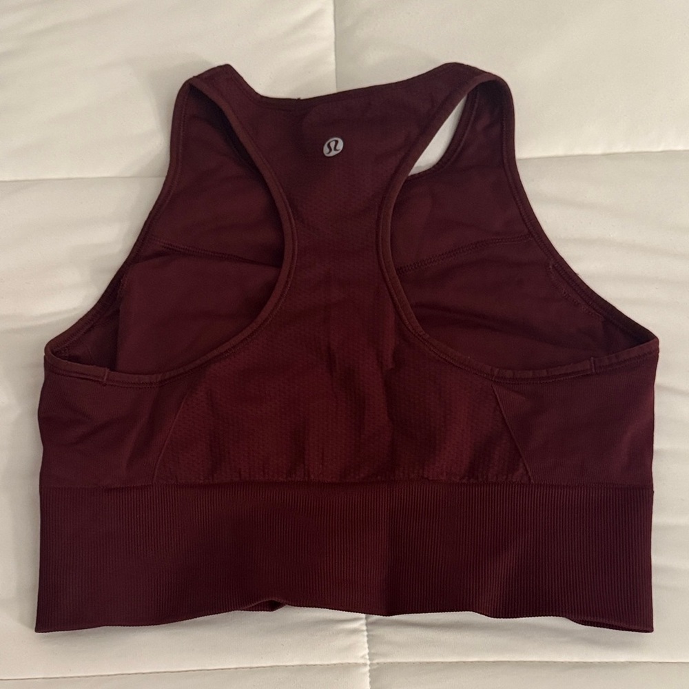 lululemon athletica Dark Red Sports Bra